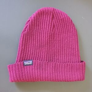 Patagonia Beanie Maroon Ribbed Knit Winter hat OSFM